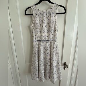 White backless mini dress